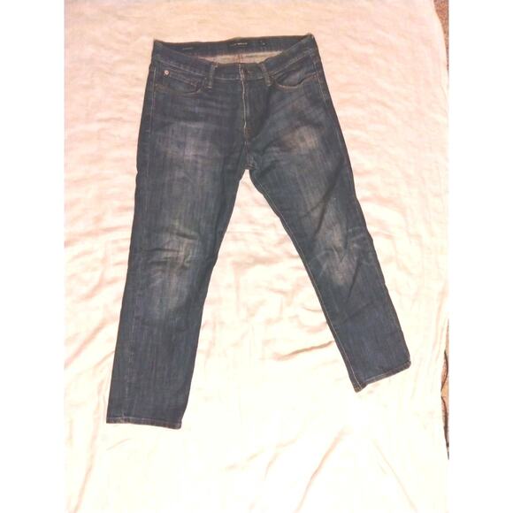 Lucky Brand Jeans Mens 33x32 Blue 221 Original Straight Dark Wash Denim - Picture 1 of 9